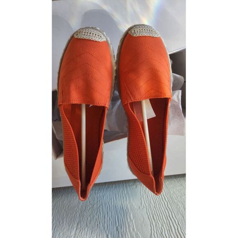 Women's Flats Shoes,Breathable  Flats, Slip on Shoes.  Orange Red.‎ Size 6 - Picture 6 of 11